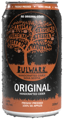 Can of Bulwark Original cider